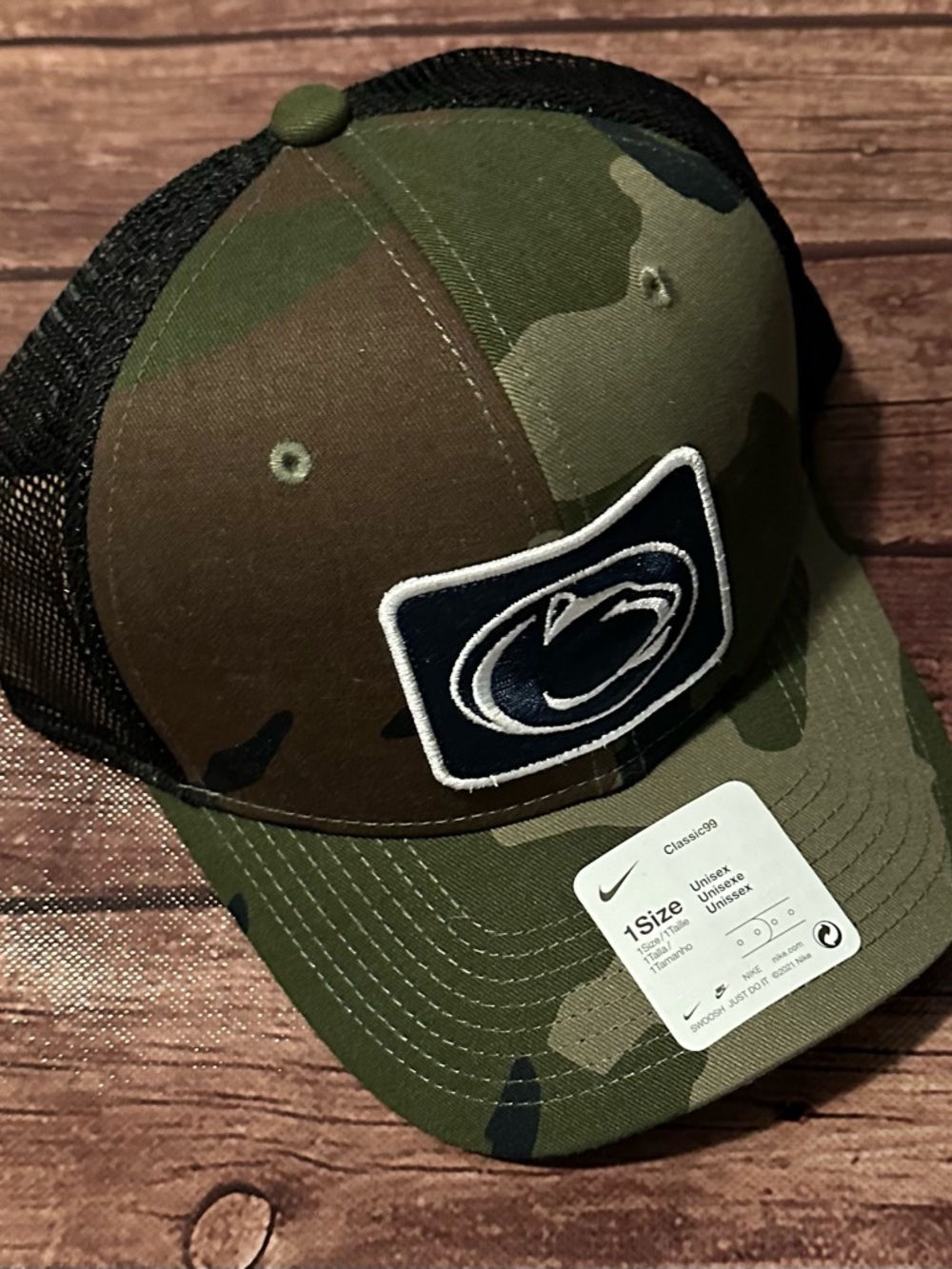 Nike Camo Penn State Trucker Hat